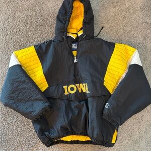 STARTER Iowa Hawkeyes Puffer Jacket